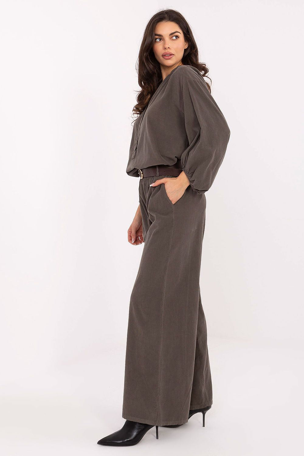  Kordové kalhoty model 220286 Italy Moda 