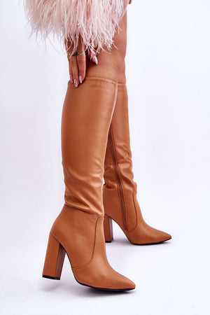  Kozačky na podpatku  model 220513 Step in style 