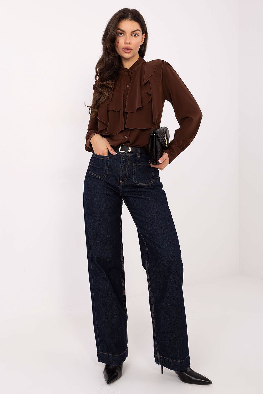 Košile s dlouhým rukávem  model 220563 Rue Paris 