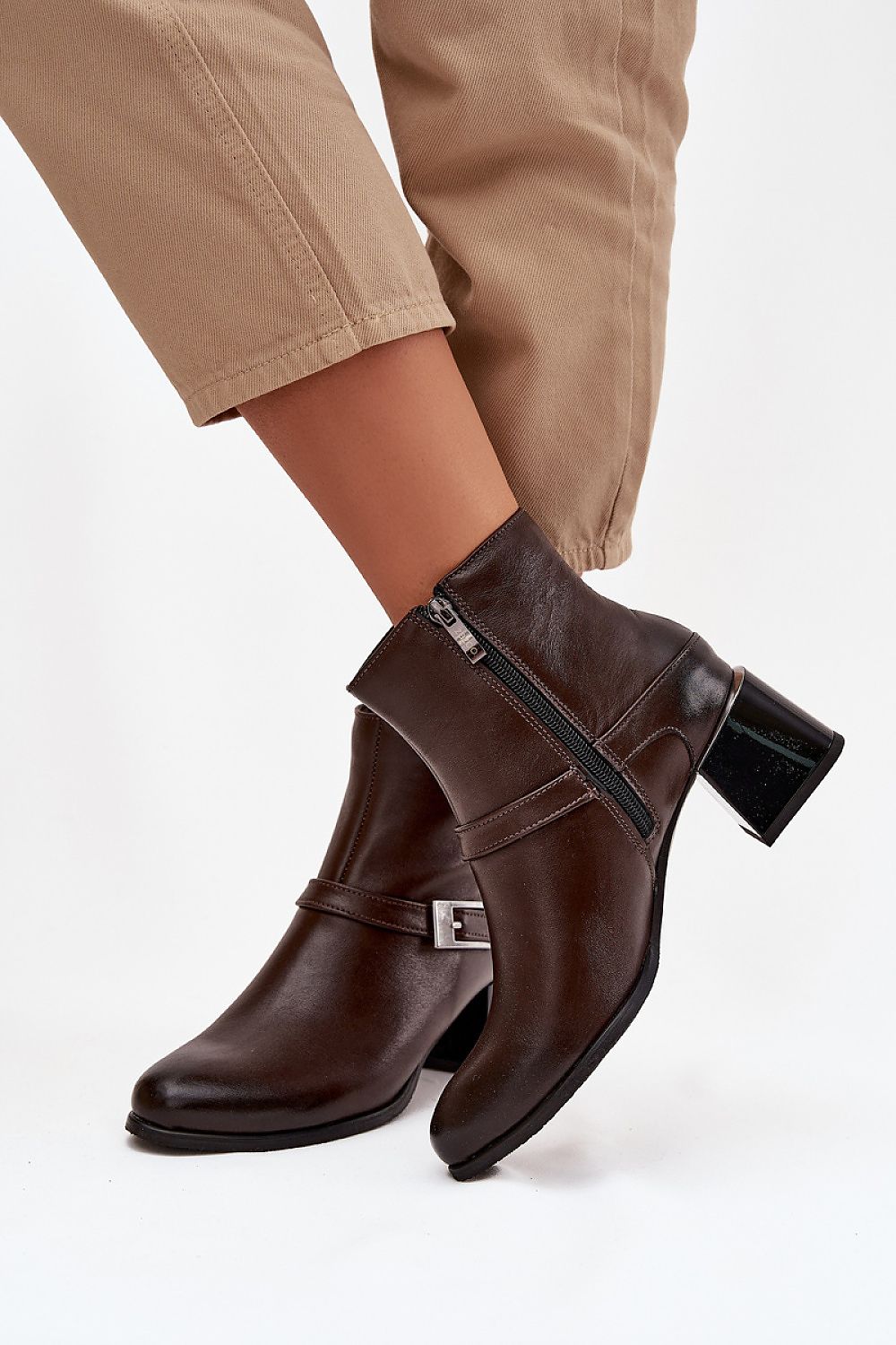  Boty na podpatku  model 220702 Step in style 