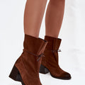  Boty na podpatku  model 220703 Step in style 