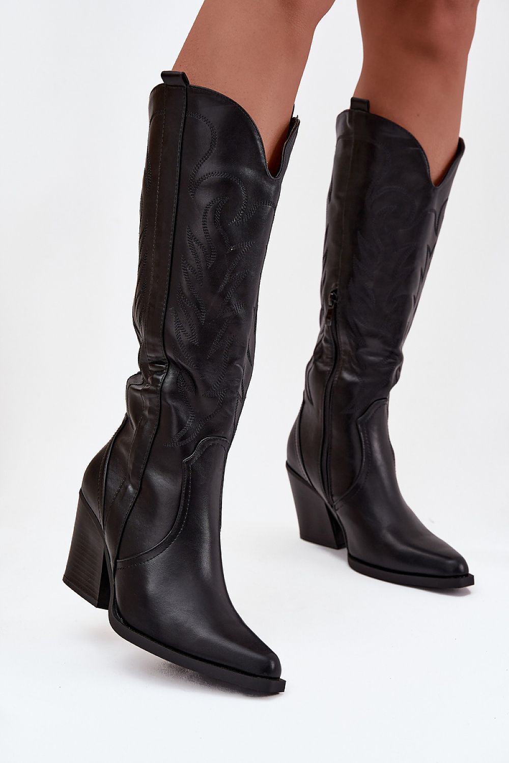 Kozačky na podpatku  model 220714 Step in style 