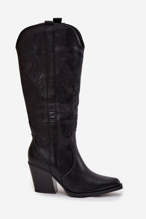  Kozačky na podpatku  model 220714 Step in style 