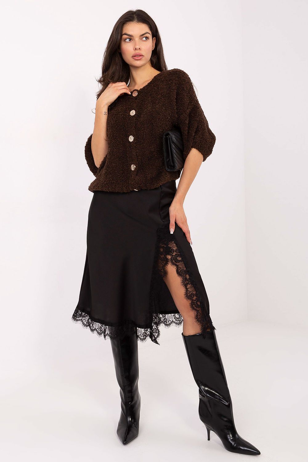  Svetr na zapínání  model 220755 Italy Moda 
