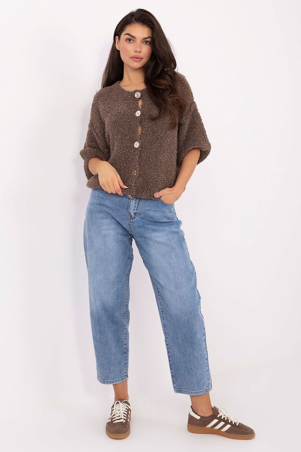  Svetr na zapínání  model 220756 Italy Moda 