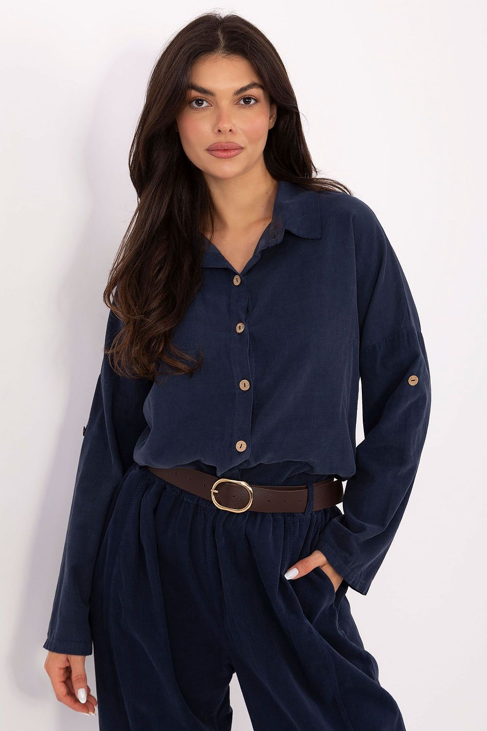  Košile s dlouhým rukávem  model 220822 Italy Moda 