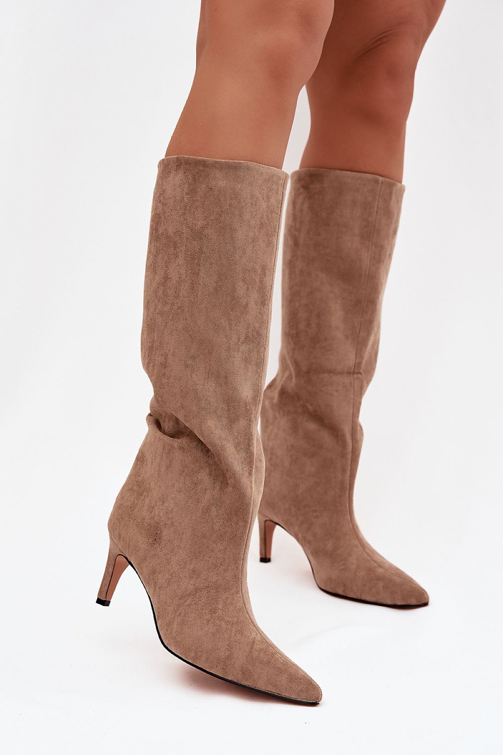  Kozačky na podpatku  model 221146 Step in style 