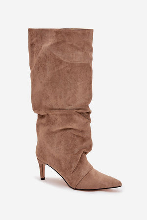  Kozačky na podpatku  model 221153 Step in style 