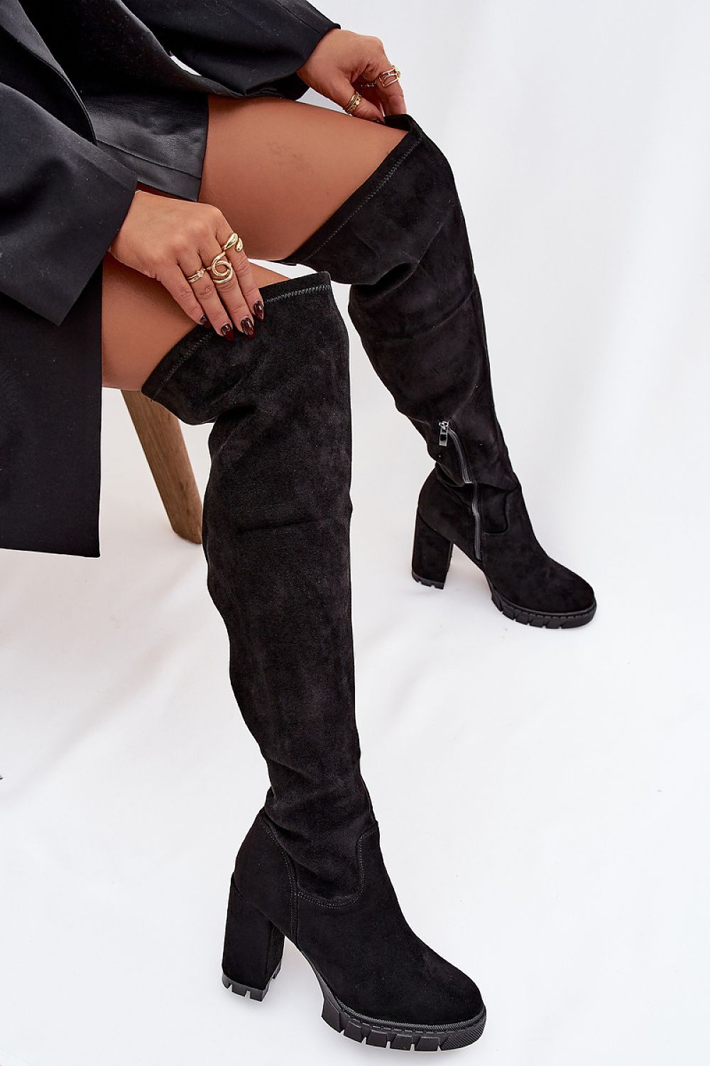  Kozačky na podpatku  model 221155 Step in style 