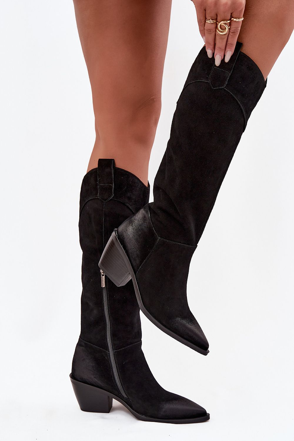 Kozačky na podpatku  model 221160 Step in style 