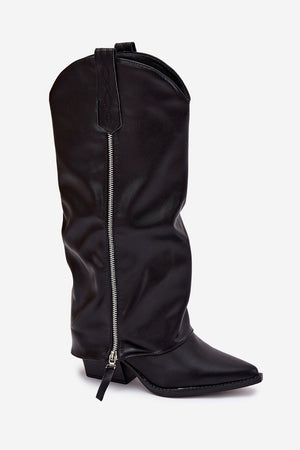  Kozačky na podpatku  model 221525 Step in style 