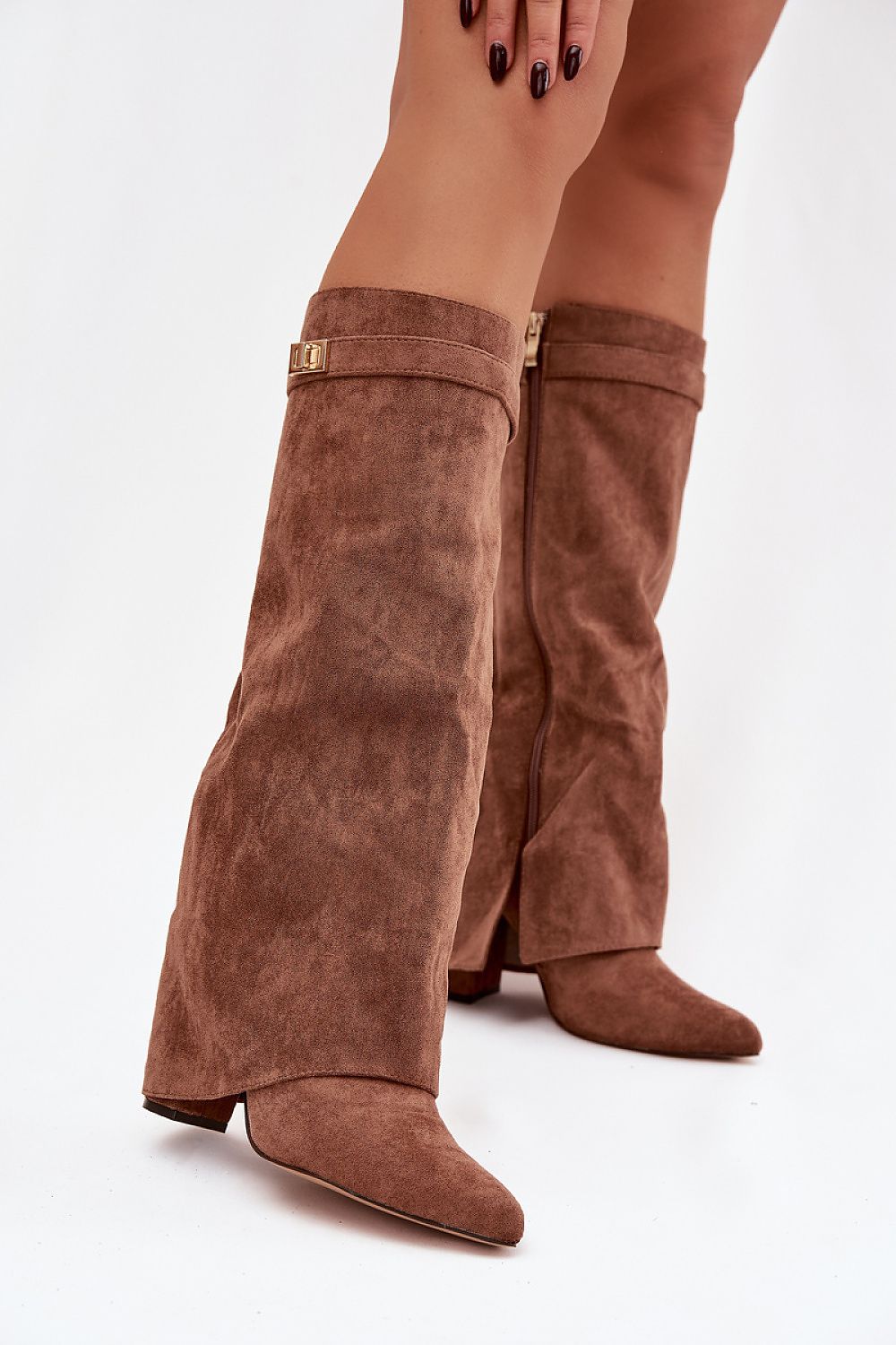 Kozačky na podpatku  model 221530 Step in style 