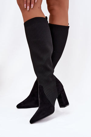  Kozačky na podpatku  model 221897 Step in style 