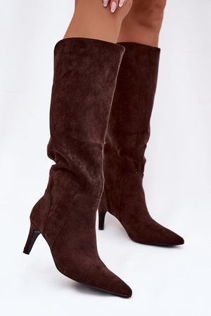  Kozačky na podpatku  model 221902 Step in style 