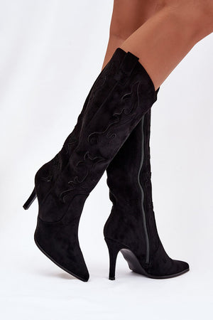  Kozačky na podpatku  model 221906 Step in style 