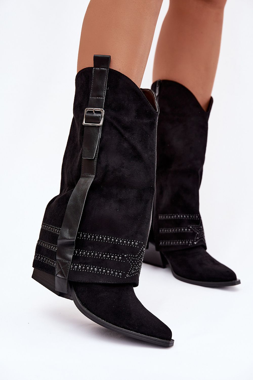  Kozačky na podpatku  model 221907 Step in style 