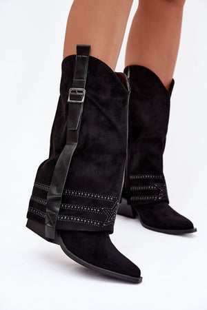  Kozačky na podpatku  model 221907 Step in style 