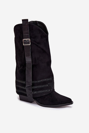  Kozačky na podpatku  model 221907 Step in style 