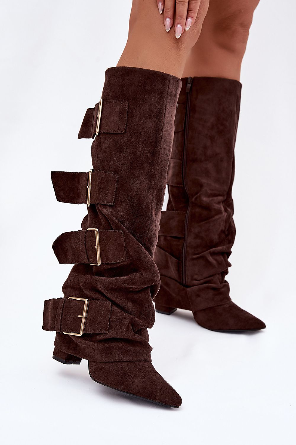  Kozačky na podpatku  model 221908 Step in style 