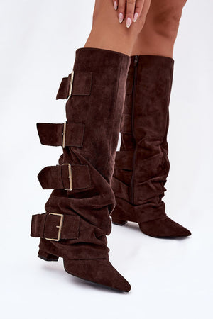  Kozačky na podpatku  model 221908 Step in style 