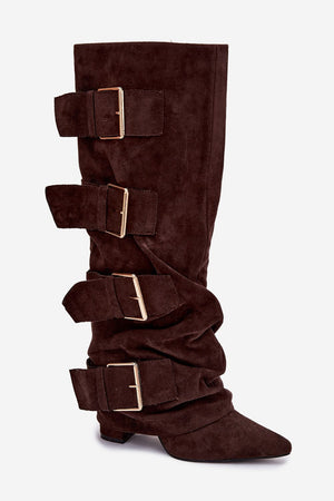  Kozačky na podpatku  model 221908 Step in style 