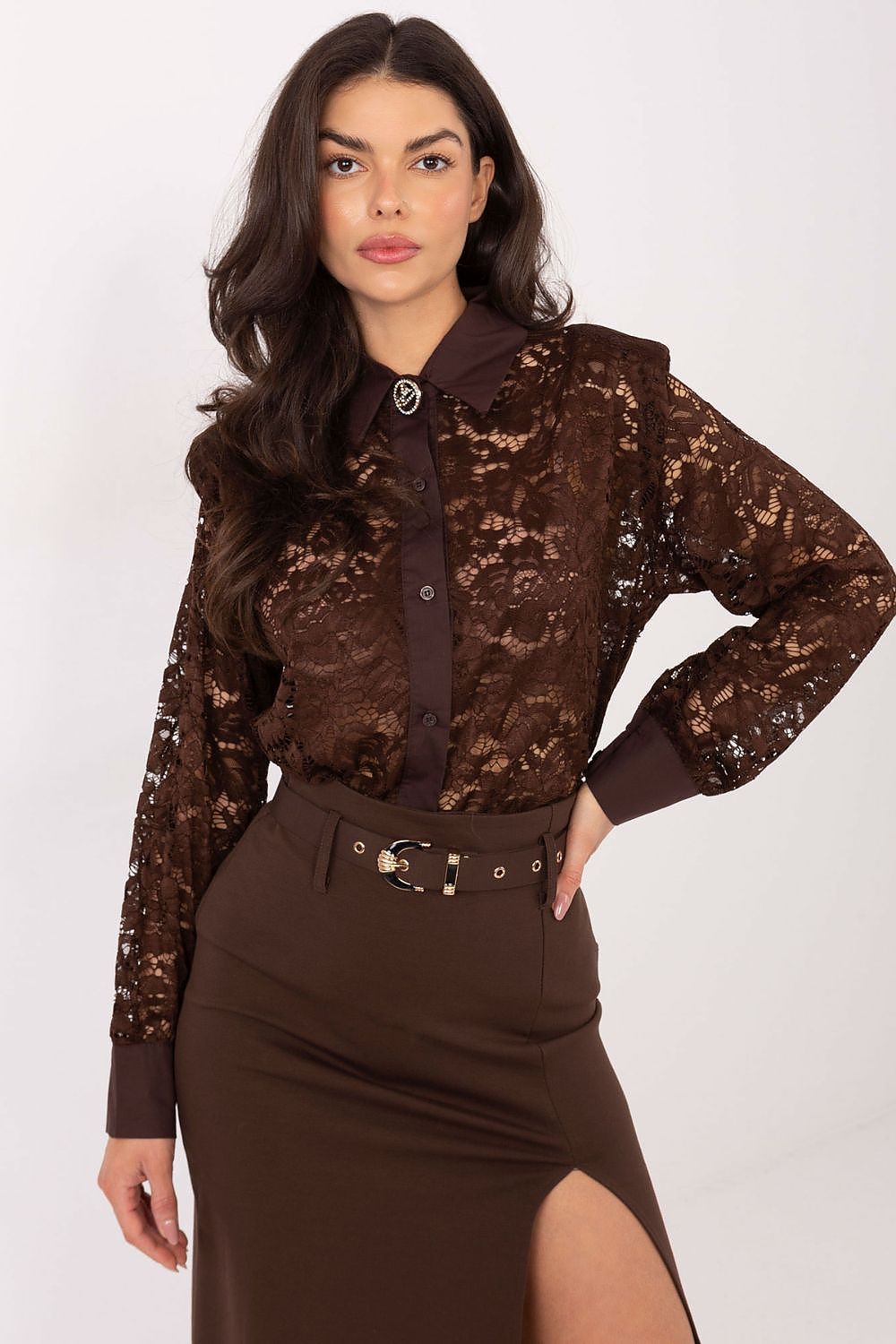  Košile s dlouhým rukávem  model 222321 Italy Moda 