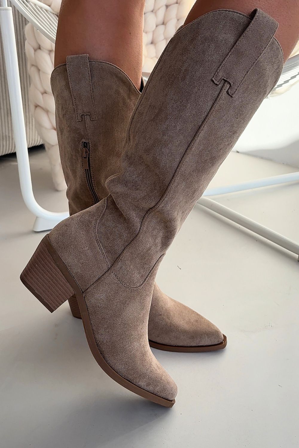  Kozačky na podpatku  model 222529 Step in style 