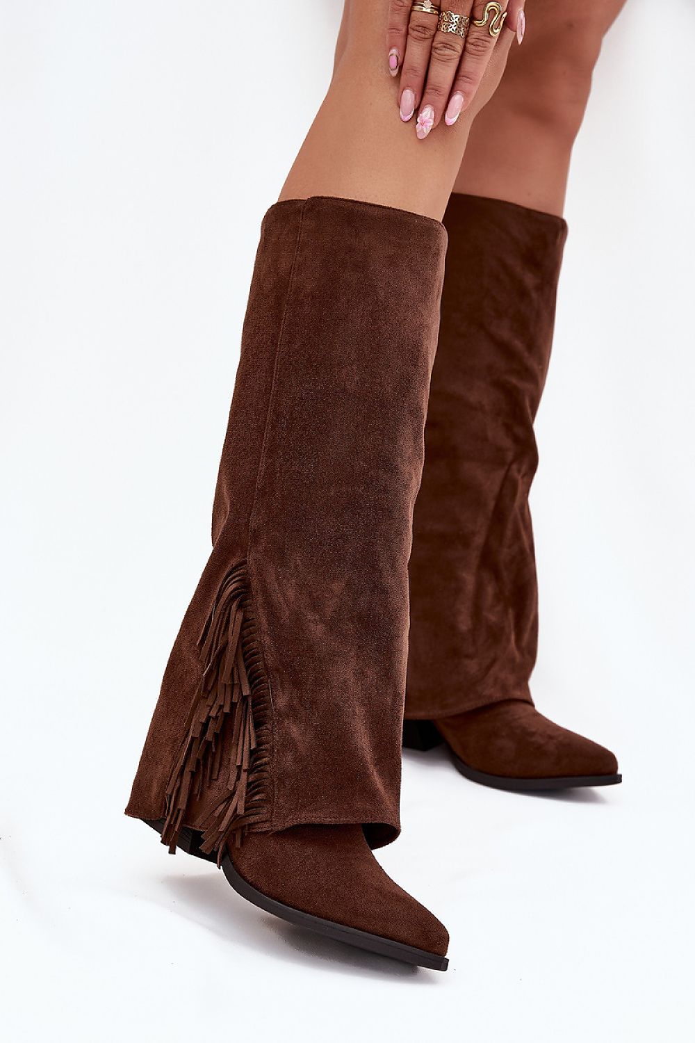  Kozačky na podpatku  model 222537 Step in style 