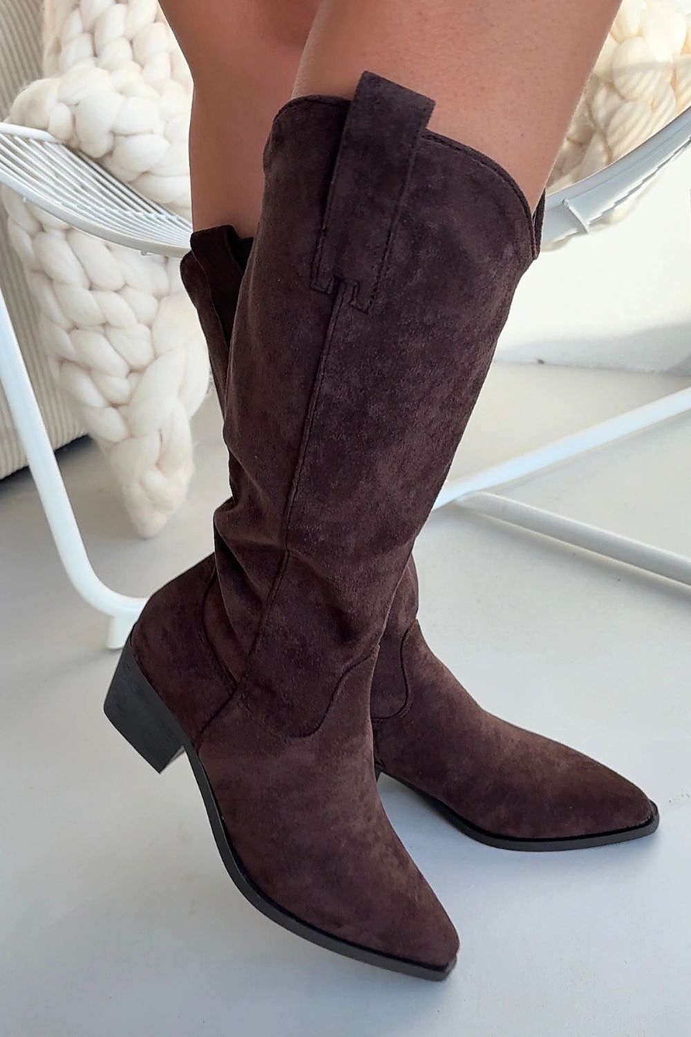  Kozačky na podpatku  model 222528 Step in style 