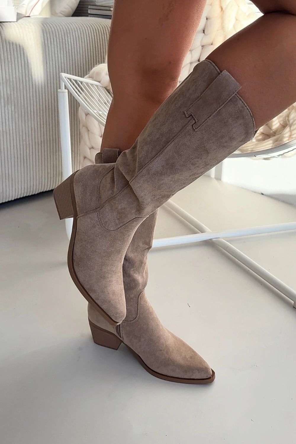  Kozačky na podpatku  model 222529 Step in style 