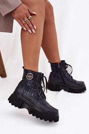  Boty na široké podrážce  model 222950 Step in style 