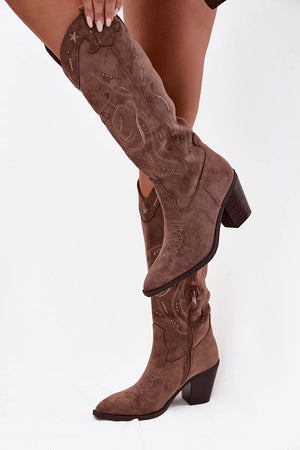  Kozačky na podpatku  model 223006 Step in style 