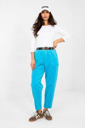  Kordové kalhoty model 224057 Italy Moda 