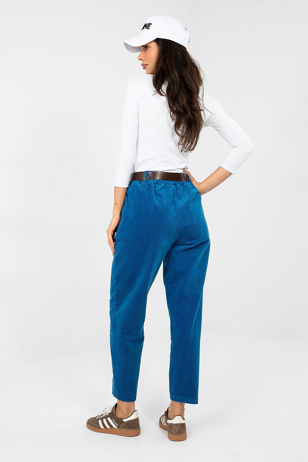  Kordové kalhoty model 224058 Italy Moda 