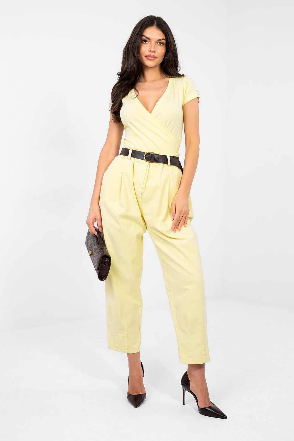  Kordové kalhoty model 224382 Italy Moda 