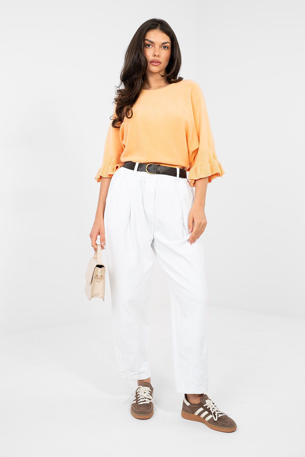 Kordové kalhoty model 224384 Italy Moda 