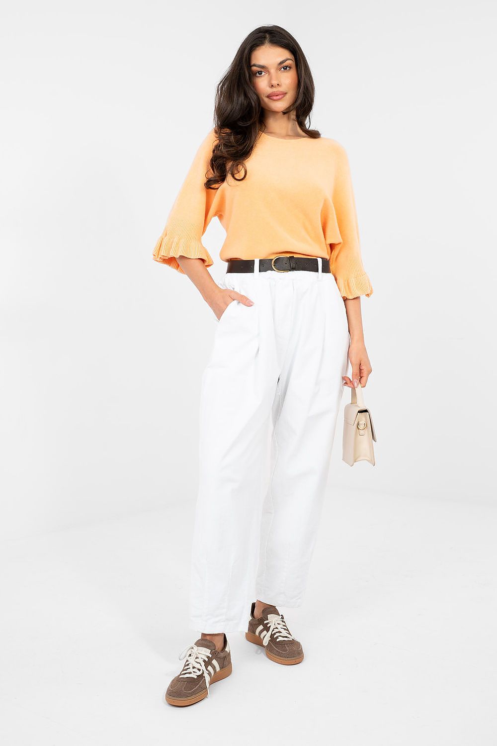  Kordové kalhoty model 224384 Italy Moda 