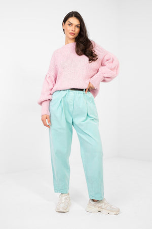 Kordové kalhoty model 224385 Italy Moda 
