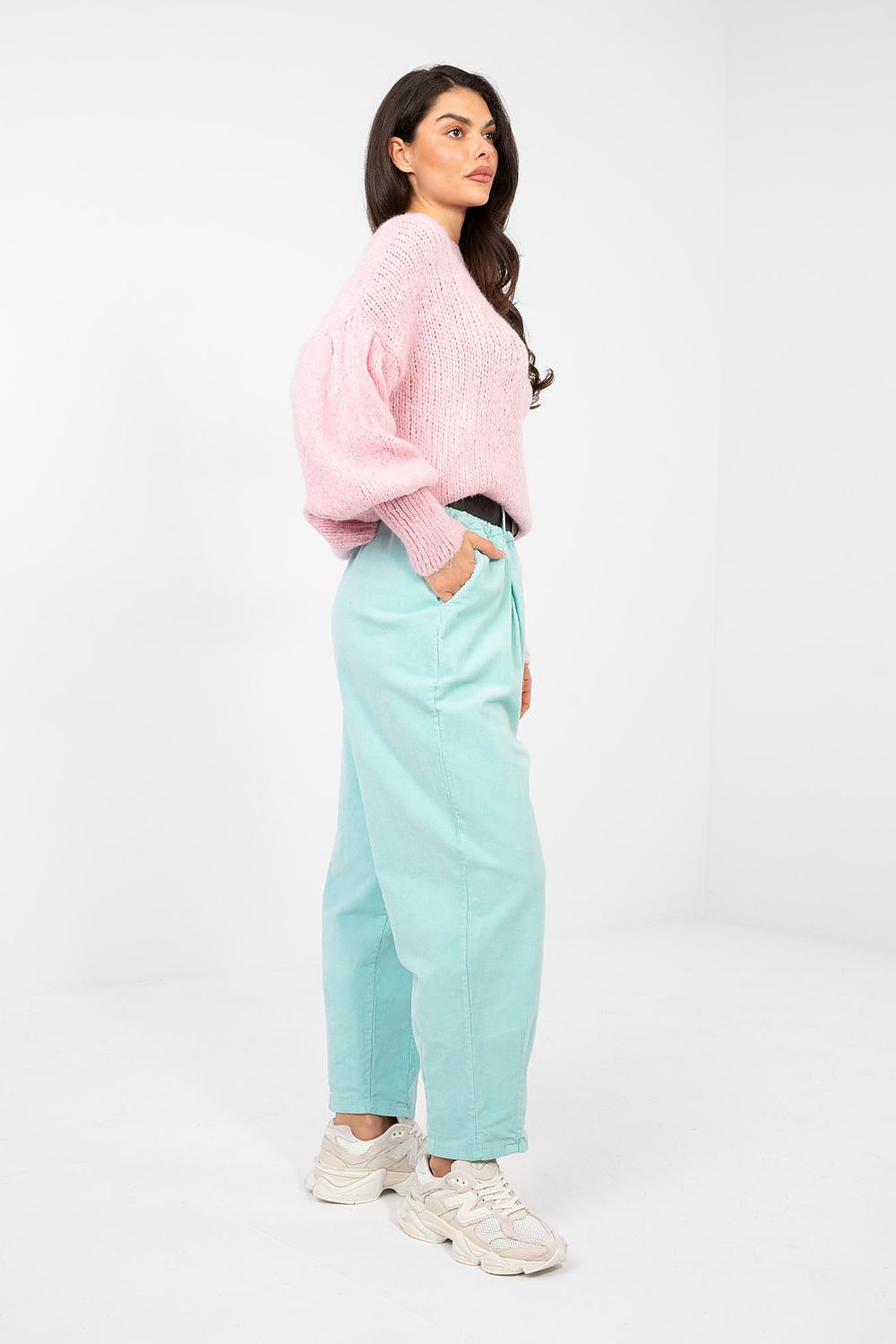  Kordové kalhoty model 224385 Italy Moda 