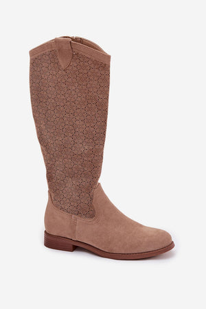  Ažurové kozačky  model 224443 Step in style 