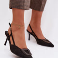  Sandály na podpatku  model 224464 Step in style 