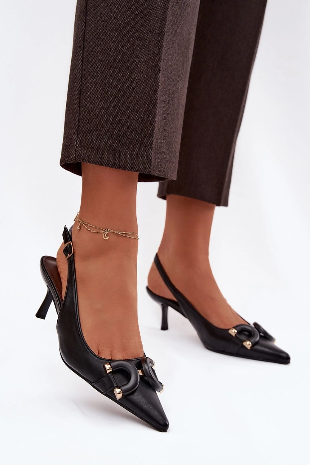  Sandály na podpatku  model 224501 Step in style 