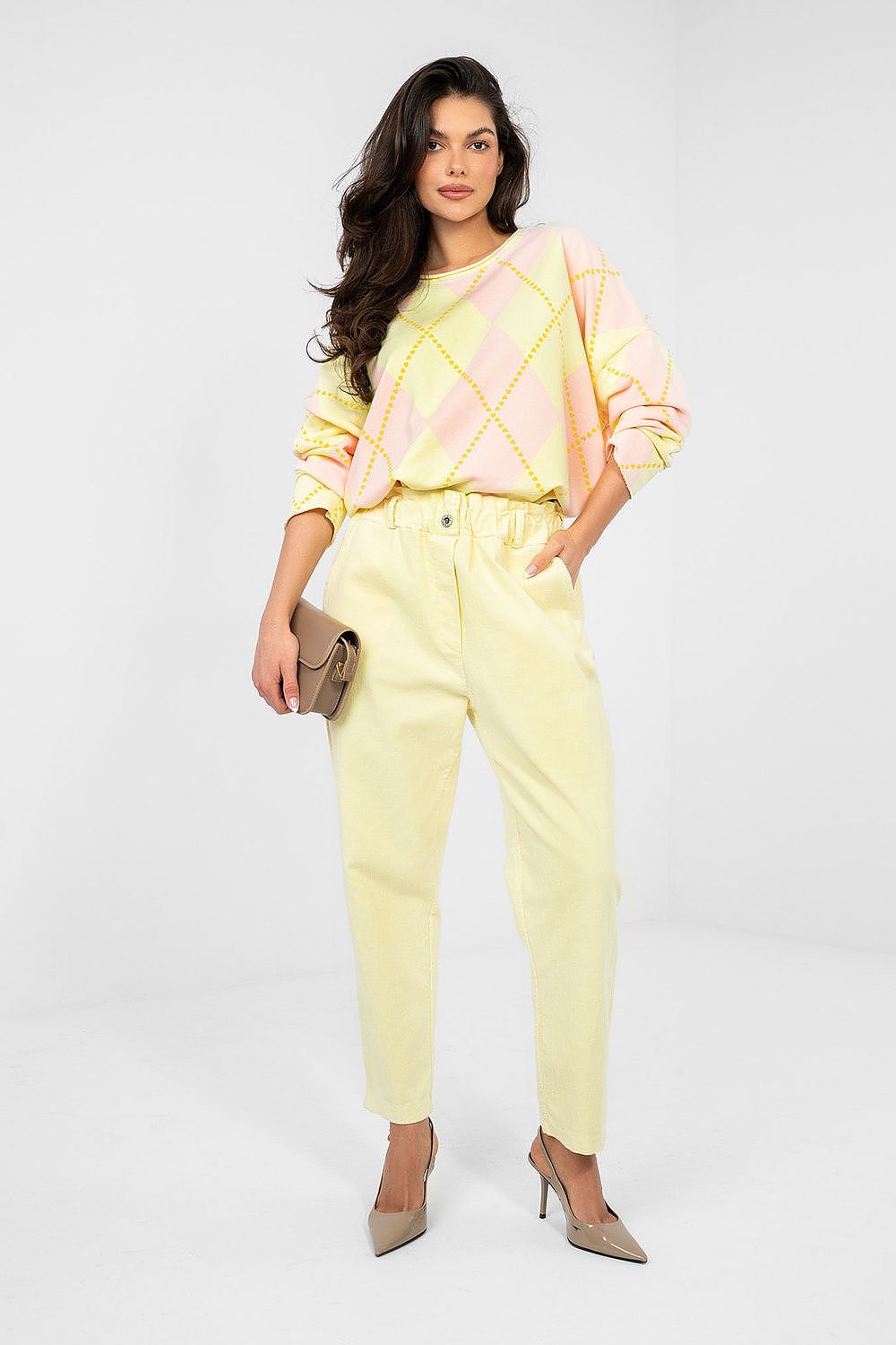  Kordové kalhoty model 224840 Italy Moda 