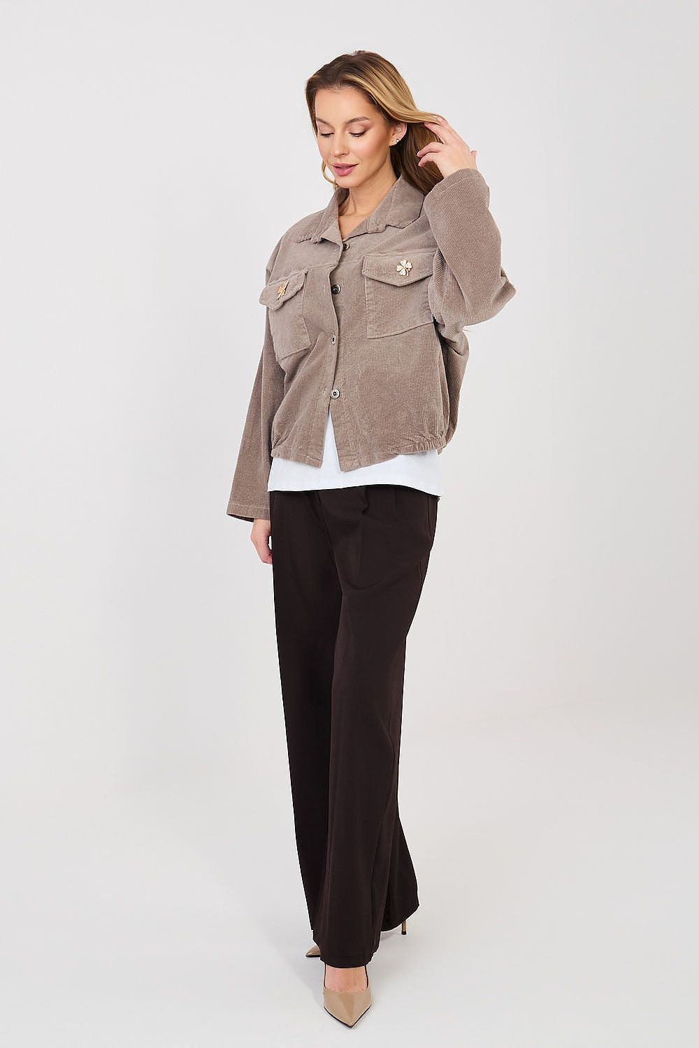  hřejivá kordová bunda model 224980 Rue Paris 