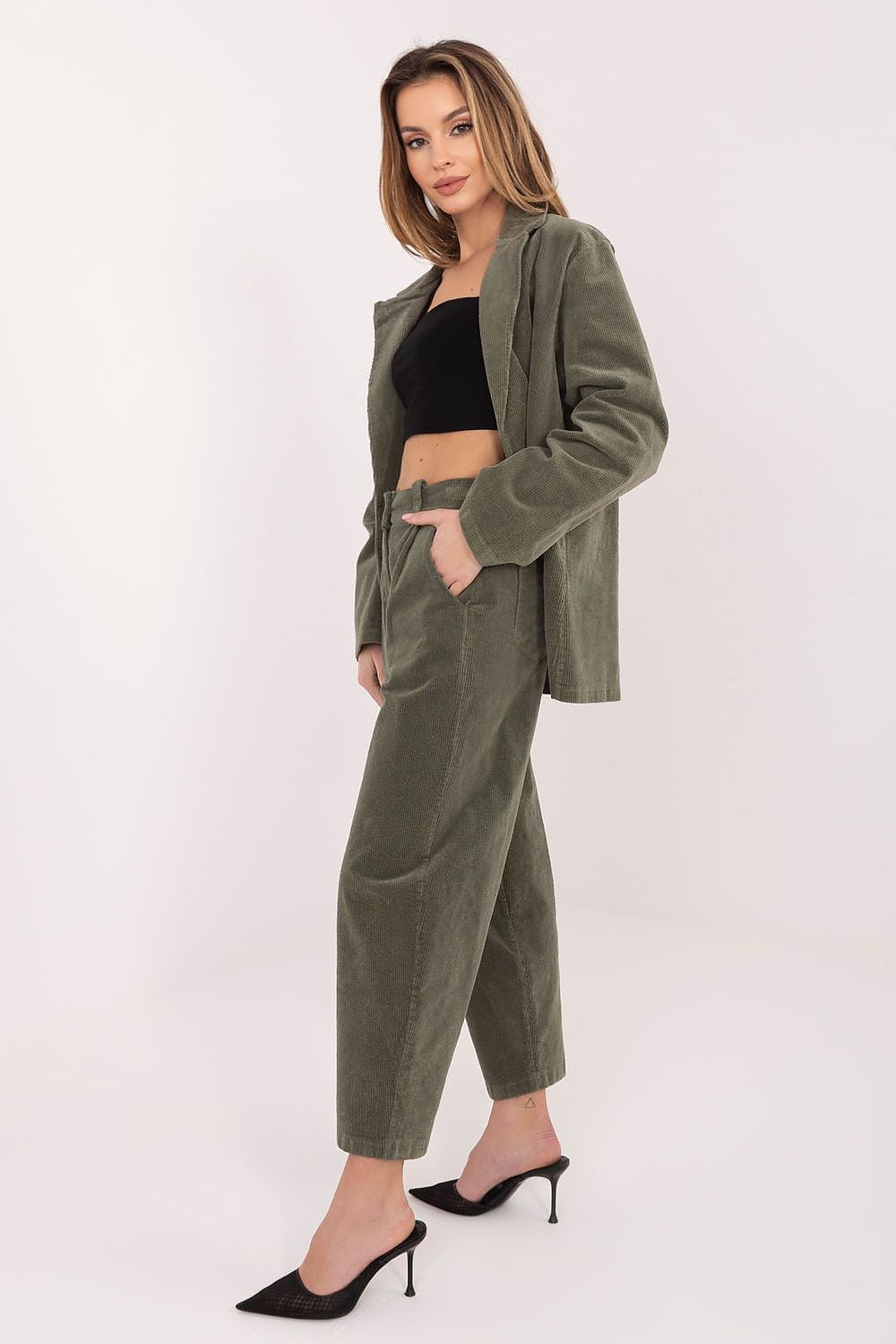 Kordové kalhoty model 224998 Rue Paris 