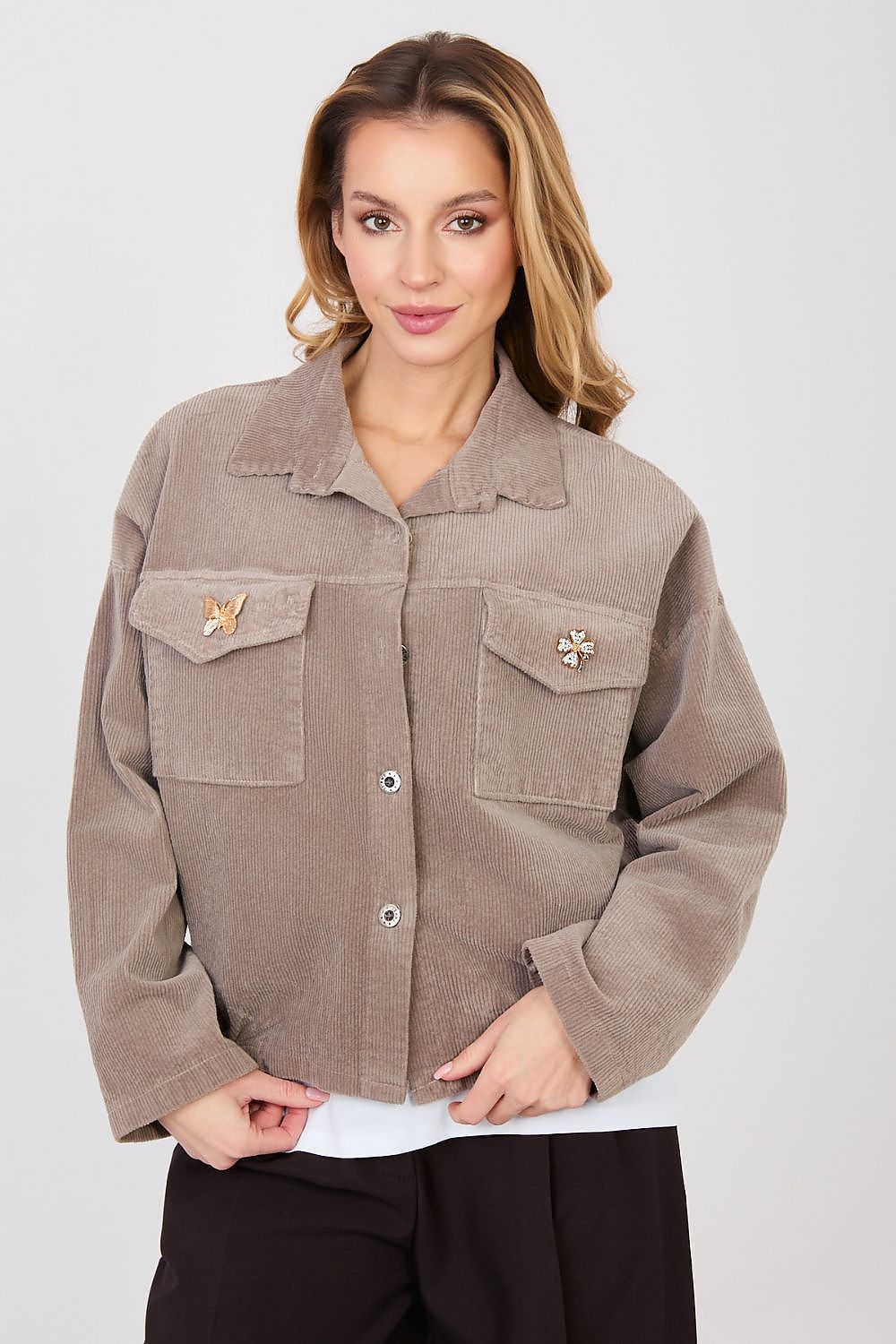  hřejivá kordová bunda model 224980 Rue Paris 
