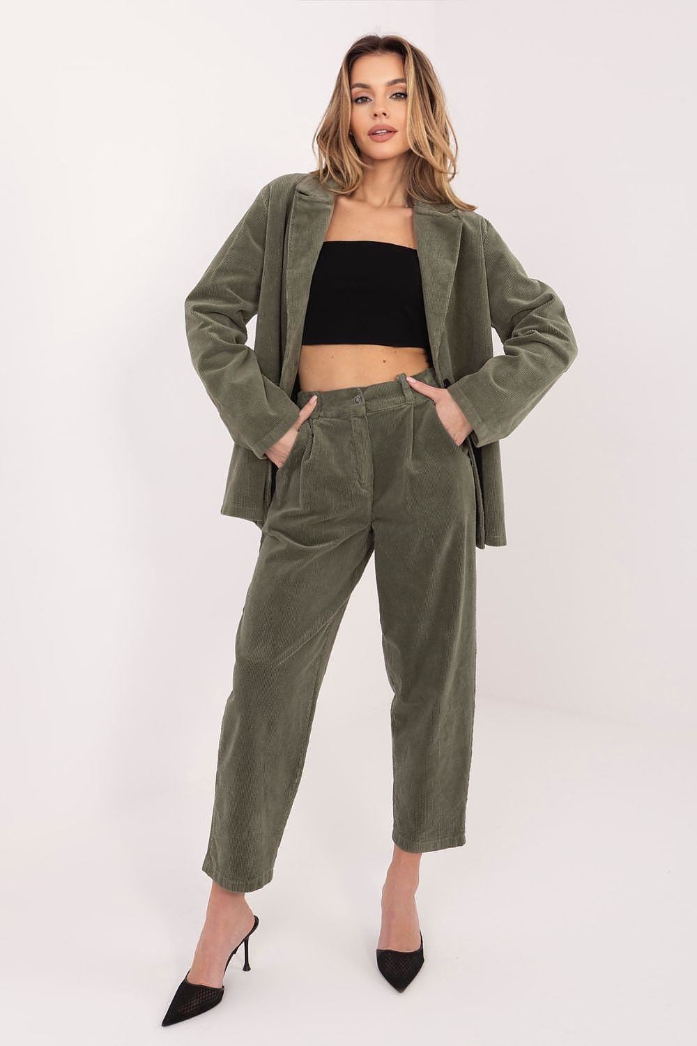  Kordové kalhoty model 224998 Rue Paris 