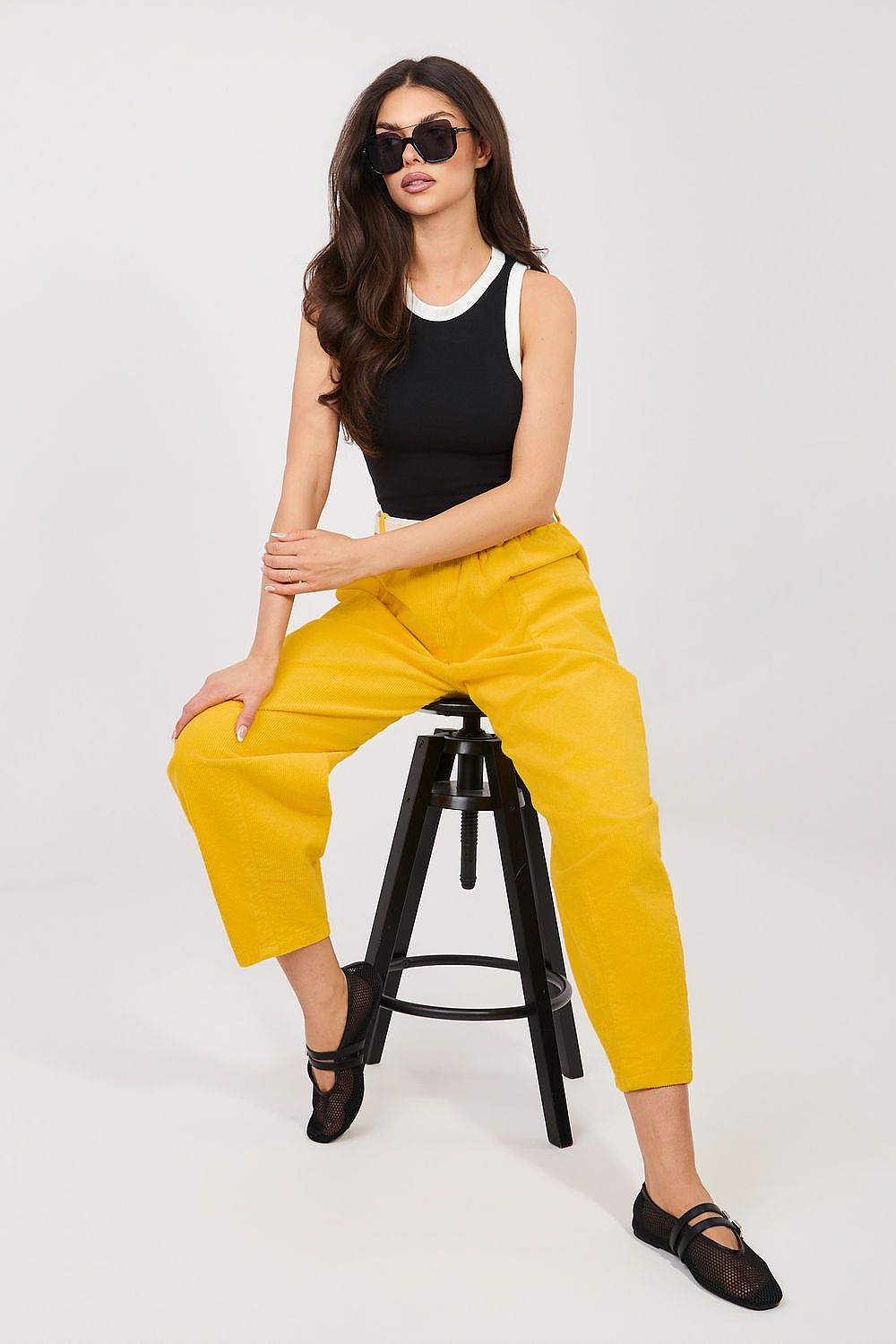  Kordové kalhoty model 225096 Rue Paris 