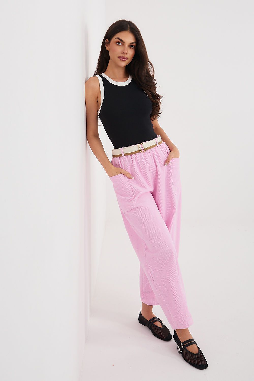  Kordové kalhoty model 225099 Rue Paris 