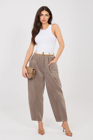  Kordové kalhoty model 225097 Rue Paris 